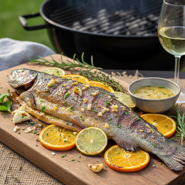 Citrus-Garlic Grilled Rainbow Trout recipe