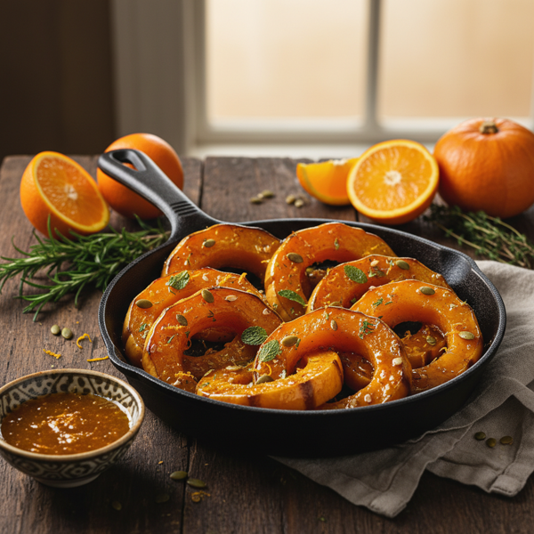 Citrus-Glazed Acorn Squash Rings recipe