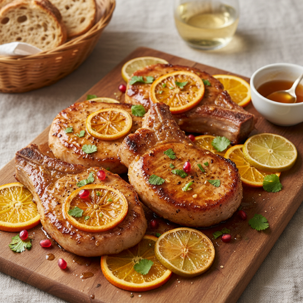 Citrus-Glazed Pork Chops recipe