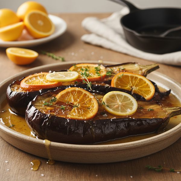 Citrus-Glazed Roasted Eggplant recipe