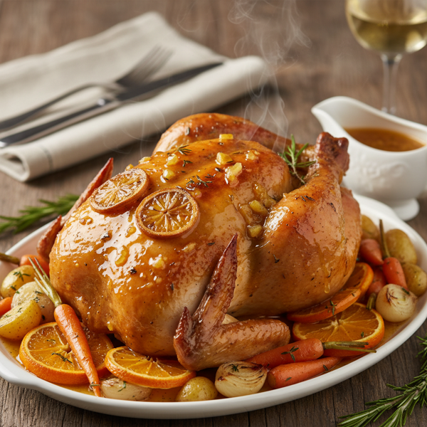 Citrus-Glazed Slow Cooked Chicken recipe