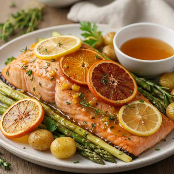 Citrus-Honey Glazed Salmon recipe
