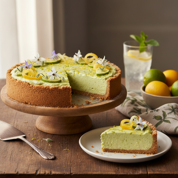 Citrus-Infused Avocado Bliss Pie recipe