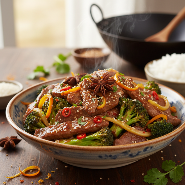 Citrus-Infused Beef and Broccoli Stir-Fry recipe