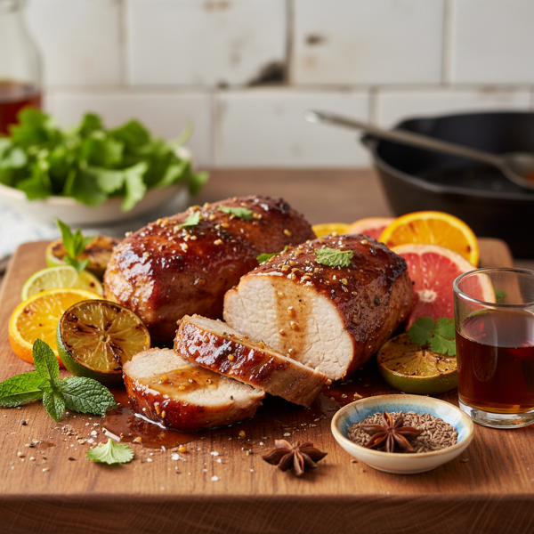 Citrus-Infused Cuban Rum Pork Tenderloins recipe
