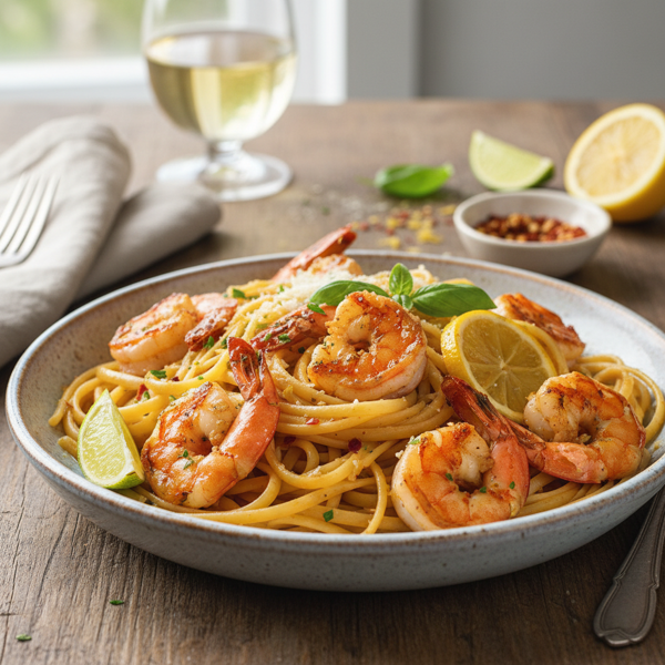 Citrus-Infused Garlic Shrimp Linguine recipe