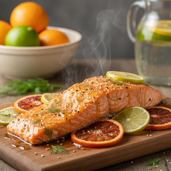 Citrus-Infused Glazed Salmon recipe