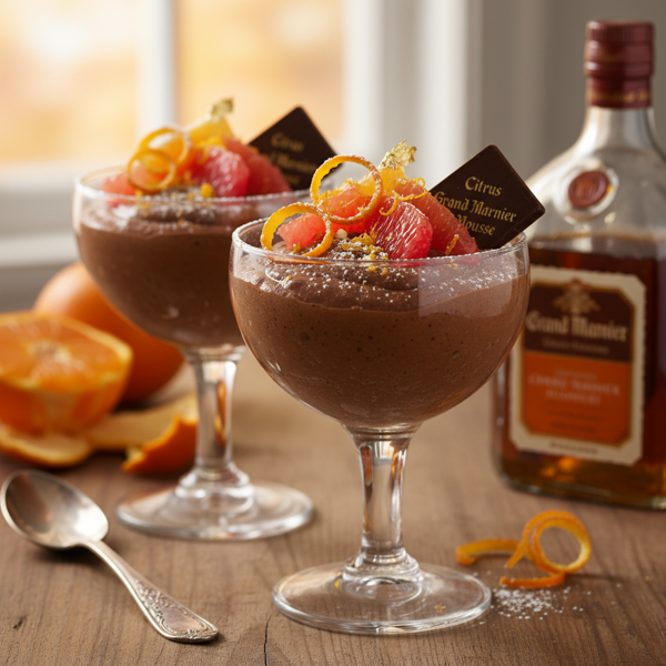 Citrus-Infused Grand Marnier Chocolate Mousse recipe