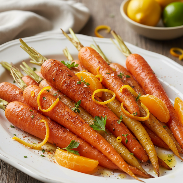 Citrus-Infused Paprika-Roasted Carrots recipe