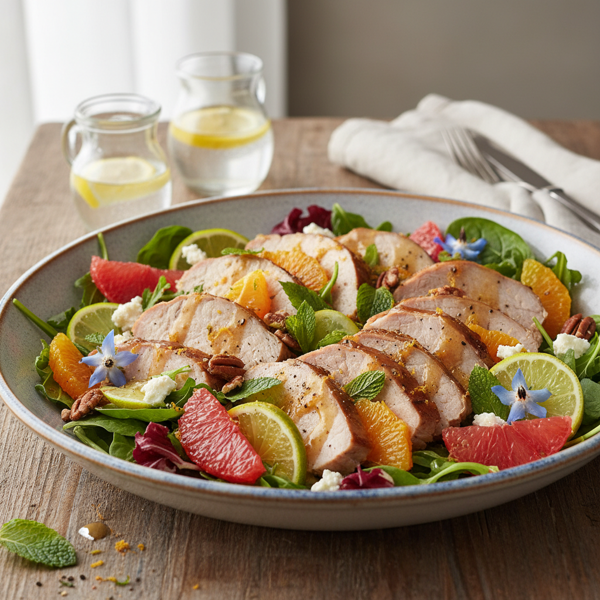 Citrus-Infused Pork Salad recipe