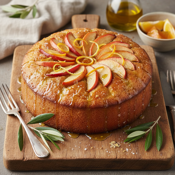 Citrus-Infused Quince Olive Oil Cake recipe