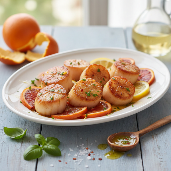 Citrus-Infused Seared Scallops recipe