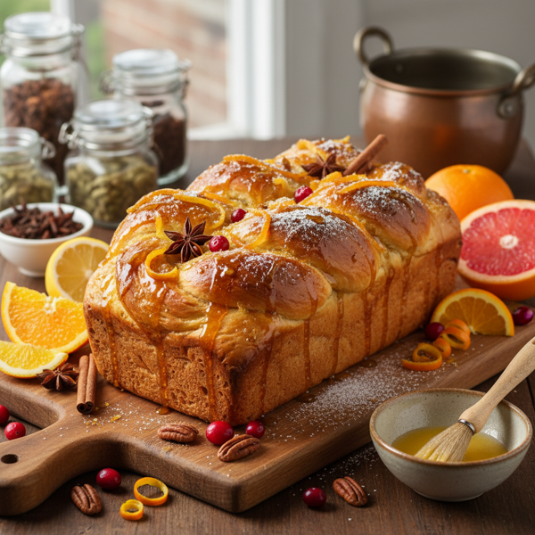 Citrus-Infused Spiced Yeast Bread recipe