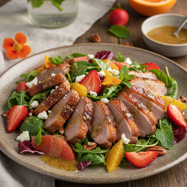 Citrus-Infused Strawberry Duck Salad recipe