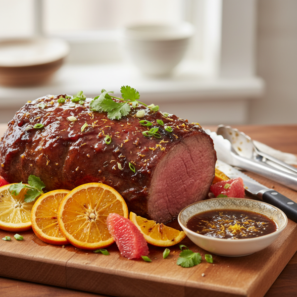 Citrus-Infused Teriyaki Beef Roast recipe