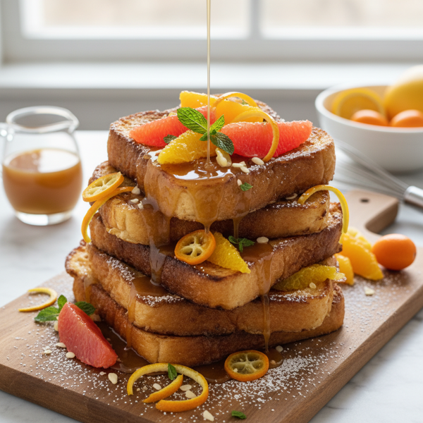 Citrus-Infused Vanilla French Toast recipe