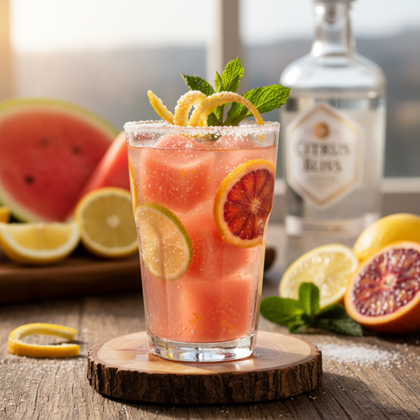 Citrus-Infused Vodka Watermelon Delight recipe