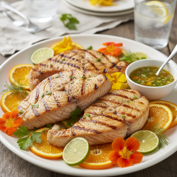 Citrus-Marinated Grilled Swordfish recipe