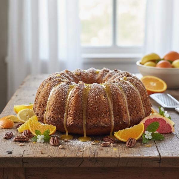 Citrus-Pecan Passover Delight Bundt Cake recipe