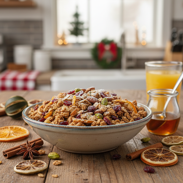 Citrus-Spiced Holiday Granola recipe