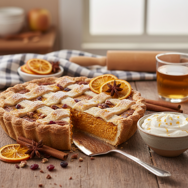 Citrus-Spiced Sweet Potato Delight Pie recipe