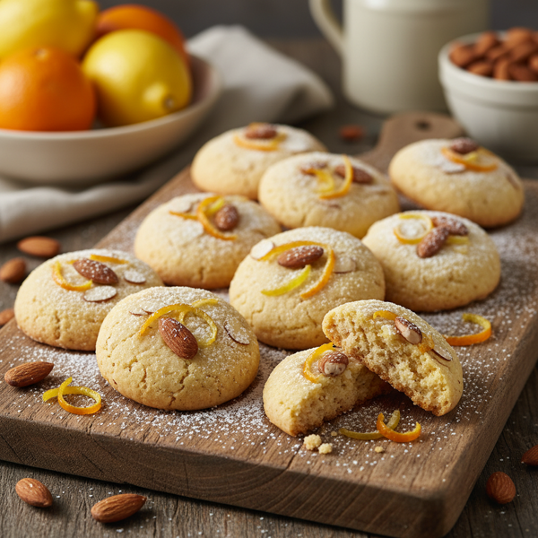 Citrus Almond Bliss Shortbread Cookies recipe
