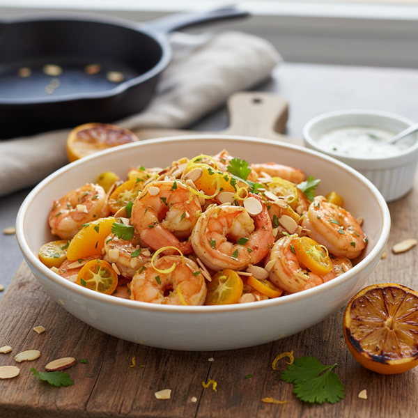 Citrus Almond Shrimp Delight recipe