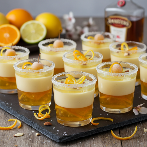 Citrus Amaretto Jello Shooters recipe