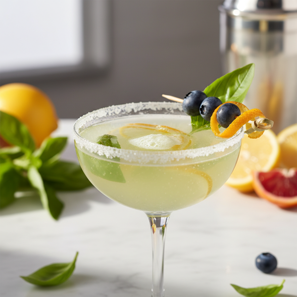 Citrus Basil Bliss Martini recipe