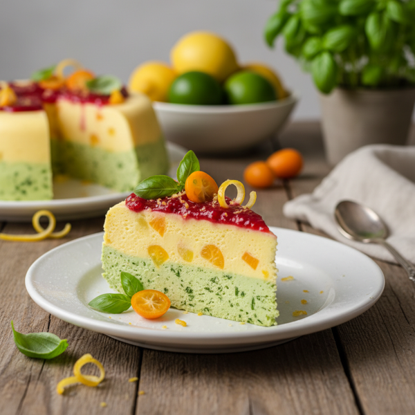 Citrus Basil Semifreddo Delight recipe
