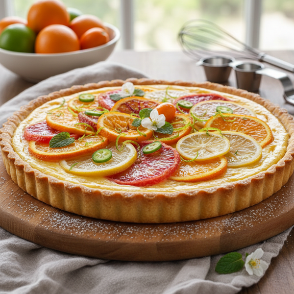 Citrus Bliss Baked Tart recipe