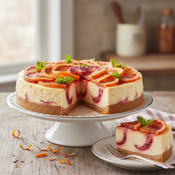Citrus Bliss Blood Orange Cheesecake recipe