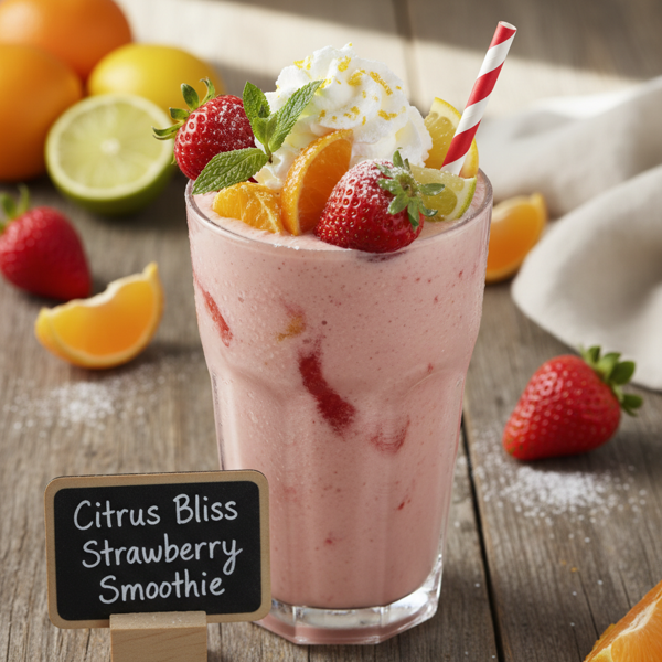 Citrus Bliss Strawberry Smoothie recipe
