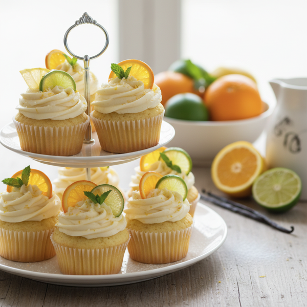 Citrus Bliss Vanilla Cupcakes recipe