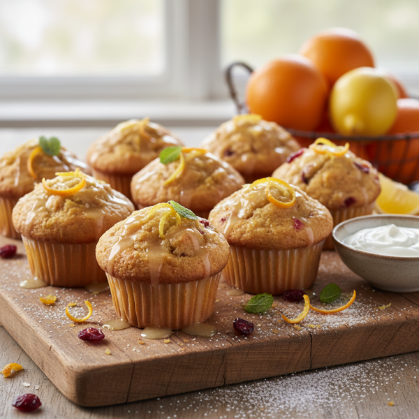 Citrus Bliss Yogurt Muffins recipe