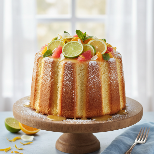 Citrus Breeze Angel Food Cake recipe