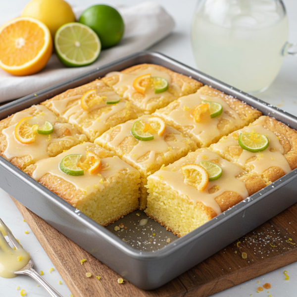 Citrus Burst Lemon Brownies recipe