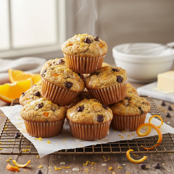 Citrus Chocolate Chip Muffins recipe