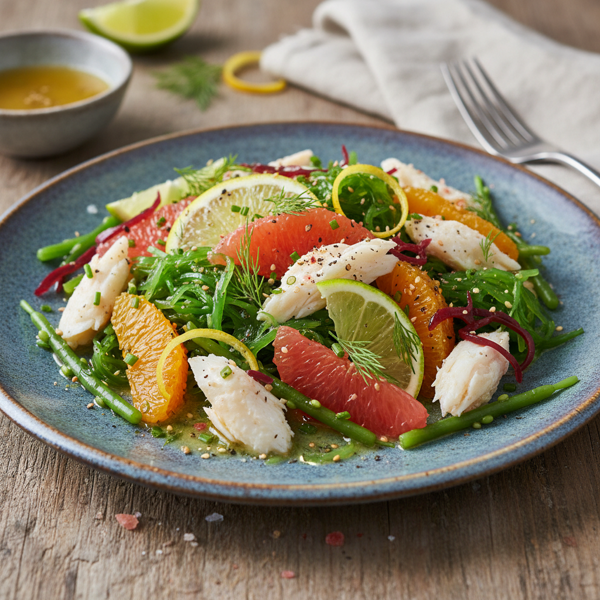 Citrus Crab & Seaweed Salad recipe