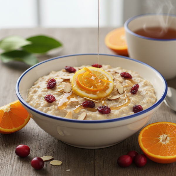 Citrus Cranberry Almond Oatmeal Delight recipe