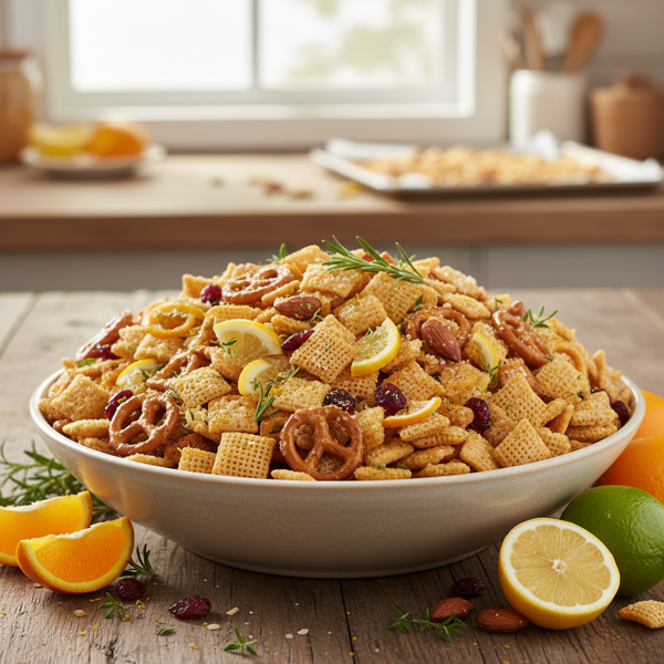 Citrus Crunch Chex Mix recipe
