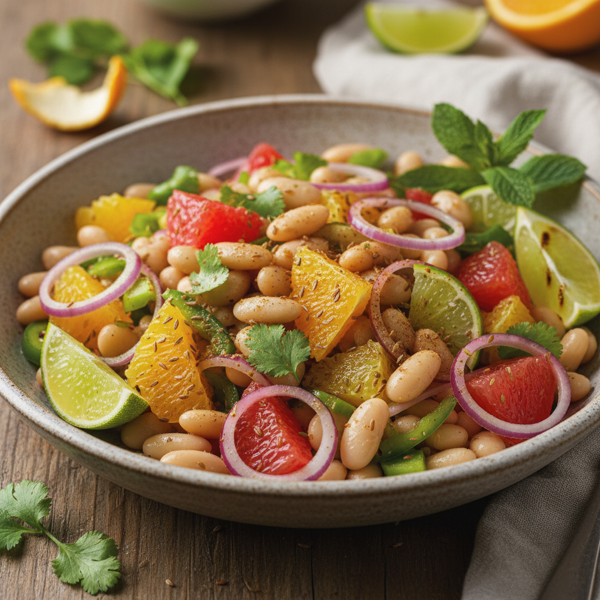 Citrus Cumin White Bean Salad recipe