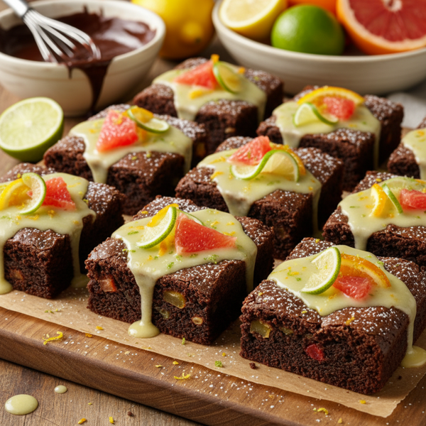 Citrus Delight Brownies recipe