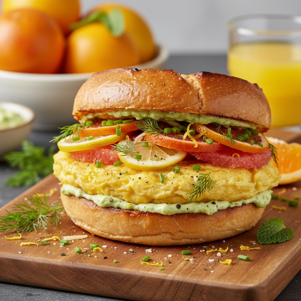 Citrus Delight Egg Sandwich recipe