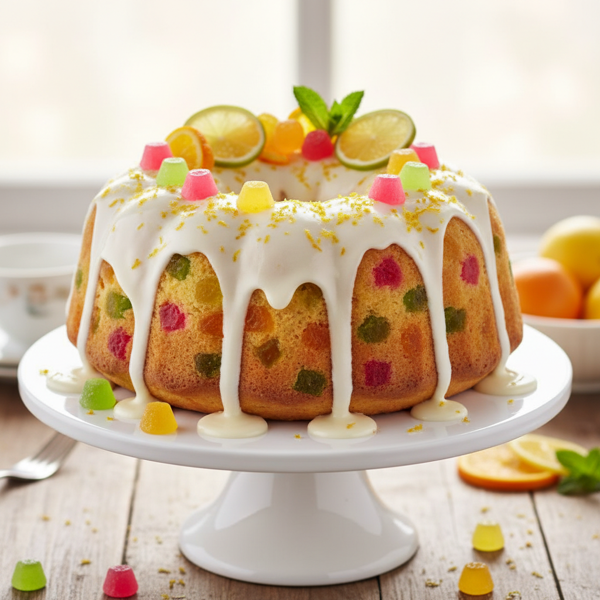 Citrus Delight Gumdrop Cake recipe