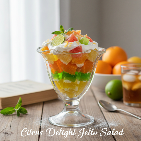 Citrus Delight Jello Salad recipe