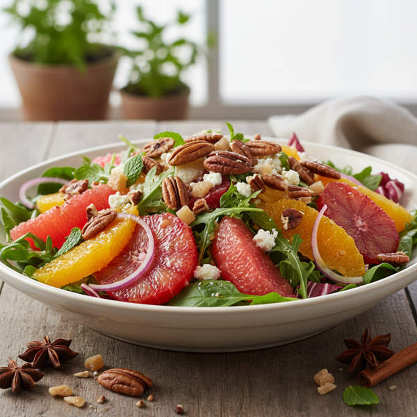 Citrus Delight Salad with Crunchy Pecans recipe