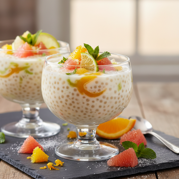 Citrus Delight Tapioca Pudding recipe