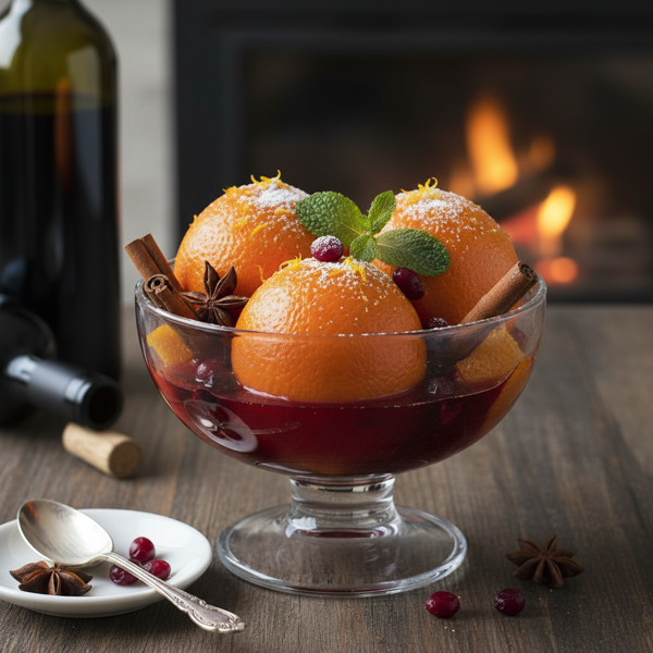 Citrus Delight in Spiced Red Wine recipe