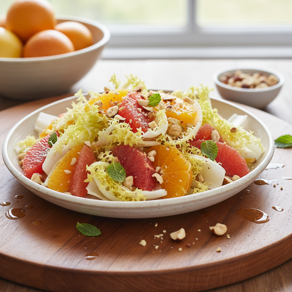 Citrus Endive Salad with Toasted Hazelnuts recipe